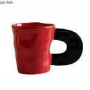 Axya Ceramic Large Handle Mug Set - Stylish Coffee Tea Cup for Home & Office