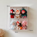 Axyaa Acrylic Doll Display Cabinet Wall Mounted Storage Box for Labubu & Action Figures