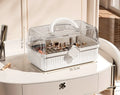 Axyaa 3-Layer Plastic Craft Organizer Box with Handle