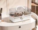 Axyaa 3-Layer Plastic Craft Organizer Box with Handle