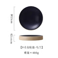 Axyaa Retro Round Plate: Premium Western Cuisine Ceramic Tableware