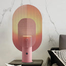 Axyaa Minimalist Grid Table Lamp - Iron Mesh Studio Desk LED Lighting