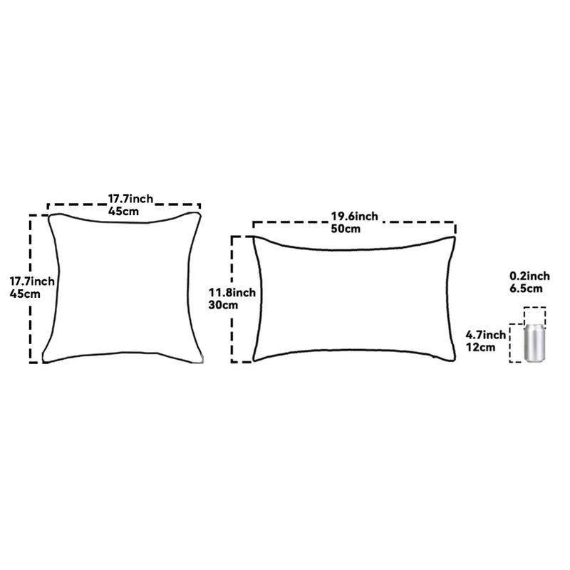Axyaa Christmas Tufted Cushion Cover with Tassel Pillowcase, Holiday Decor 45x45/30x50cm