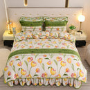 Axyaa Winter Fleece Bedding Set - Double-Sided Coral Fleece Quilt Cover & Flannel Sheet