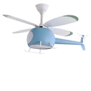 Axyaa Helicopter Fan Chandelier Cartoon Ceiling Lamps LED Fixture for Children's Bedroom