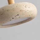 Axyaa Travertine Stone Pendant Chandelier Light for Bedroom, Dining, Kitchen