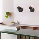 Axyaa Rotatable Round Wall Lamp for Bedroom and Living Room Décor
