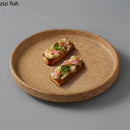 Axyaa Ceramic Straight Edge Plate Set for Restaurant, Steak, Sushi, Pasta & Molecular Cuisine