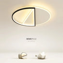 Axyaa Modern Semicircle LED Ceiling Lamp for Home Decor and Lighting