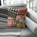Axyaa Vintage Cinema Ticket Pillowcase 45x45cm
