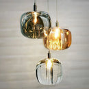 Axyaa Crystal Apple Copper Chandelier Pendant Lighting for Bedroom and Restaurant
