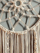 Axyaa Boho Macrame Dream Catcher with Leaf Wall Hanging