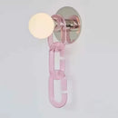 Nordic art glass chain wall lamp for restaurant and study by Axyaa.