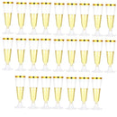 Axyaa 150ml Disposable Champagne Flutes Clear Toasting Glasses for Weddings