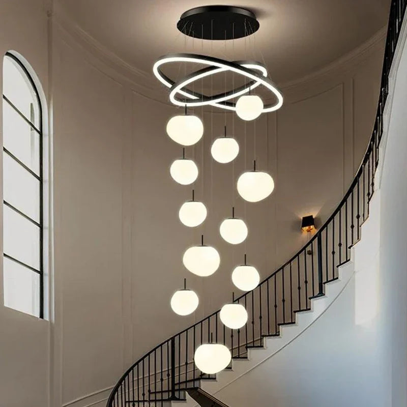 Axyaa Staircase Chandelier Pendant Light for Modern Home Decor & Indoor Lighting