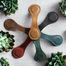 Axyaa Personalized Leather Bookmark with Name Magnetic Clasp - Custom Memorial Gift