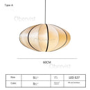 Axyaa Nordic Style Zen Chandelier Silk Lantern LED Pendant Light