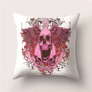 Skull Polyester Pillowcase 45X45CM Axyaa Home Decor Cushion Cover Square Sofa Decor