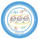 Axyaa Bamboo Fiber Plate - Cute Nordic Style Cartoon Tableware for Breakfast or Dessert