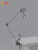 Axyaa Swing Arm Table Lamp LED Bedroom Bedside Retro Desk Light for Study Reading