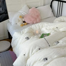 Axyaa Waxy Cotton Soybean Quilt Core, Cute Embroidery, Thickened Winter Quilt
