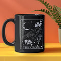 Axyaa Crow Ceramic Coffee Mug Black Bird Lover Birthday Gift Office Tea Cup
