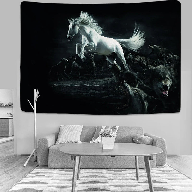 Axyaa Forest Unicorn Tapestry for Home Decoration and Wall Hanging
