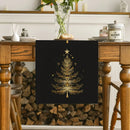 Golden Stars Table Runner - Rustic Wedding Party Decor by Axyaa