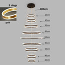 Axyaa LED Pendant Lights for Staircase Chandeliers in Modern Home Decor