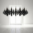 Axyaa Luxury Metal Chandelier Pendant Lamp, Modern Art Deco Ceiling Light Fixture