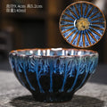 Axyaa Kiln Ceramic Teacups: Hand-Inlaid Kung Fu Design for Travel & Meditation