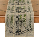 Axyaa Halloween Skeletons Table Runner Kitchen Decor Party Wedding Settings