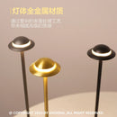 Axyaa Flying Saucer Metal Desk Lamp with USB Charging, LED Night Light
