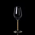 Axyaa Gold Foil Crystal Glass Champagne Glasses Set