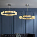 Axyaa Modern Crystal Shell Chandelier: Luxurious LED Pendant Lights for Home Décor