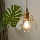 Axyaa Copper Glass LED Pendant Lamp for Home Decor & Lighting