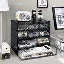 Axyaa Acrylic Stackable Drawer Organizer for Office School Desktop Storage.
