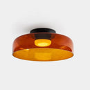 Axyaa Amber Glass LED Pendant Lights: Modern Nordic Hanging Lamp for Home Decor