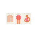 Pink Geometric Modern Paintings Set for Home Office Decor by Axyaa