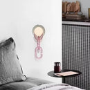 Nordic art glass chain wall lamp for restaurant and study by Axyaa.