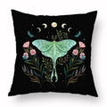 Axyaa Psychedelic Moon Butterfly Pillow Covers for Bedroom and Living Room 45x45cm