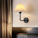 Axyaa Modern Pleated Shade LED Wall Sconce for Living Room Bedroom Decor