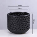 Axyaa Gold Ceramic Succulent Flowerpot Vase Balcony Decor Plant Pots