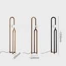 Axyaa Wooden Style LED Floor Lamp - Dark Wood Color