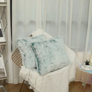 Axyaa Super Soft Faux Fur Throw Pillow Cover for Sofa Bed, 45x45 CM