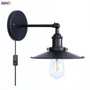 Axyaa Antique Plug In LED Wall Lights Vintage Industrial Lamparas