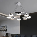 Axyaa Modern LED Pendant Chandeliers for Living Room and Dining Room Lighting