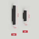Axyaa Black LED Wall Lamp 18W for Bedroom Indoor Lighting Fixtures