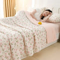 Axyaa Double Side Cold & Cooling Silk Summer Quilt Blanket
