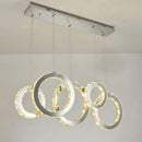 Modern Luxury Crystals LED Pendant Chandelier by Axyaa
